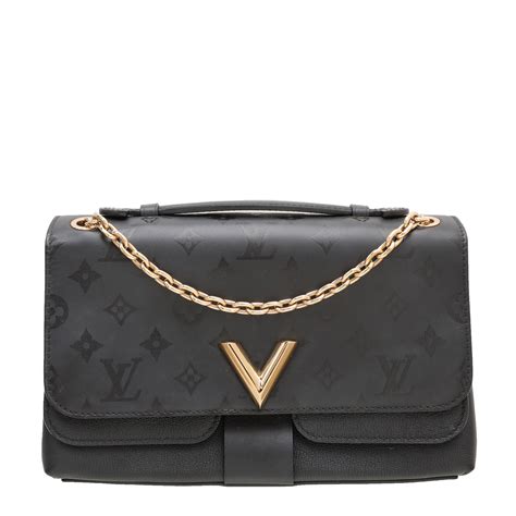 louis vuitton very chain bag noir